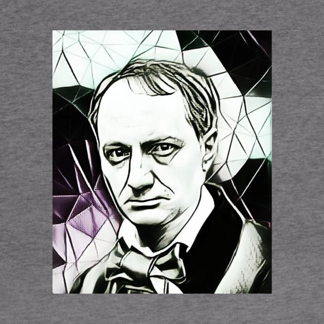 Charles Baudelaire Black and White Portrait | Charles Baudelaire Artwork 3 by JustLit